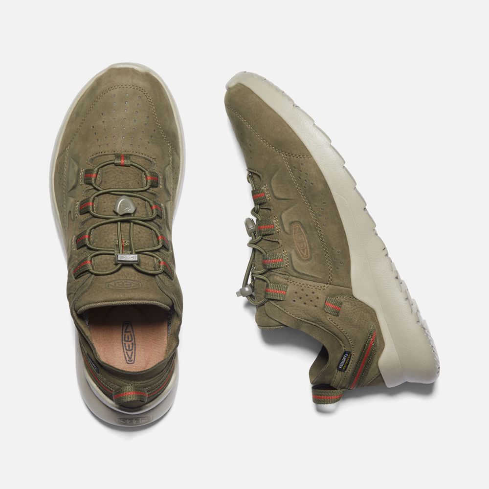 Baskets Keen Homme Vert Olive | Highland Waterproof | GZSUK-9631